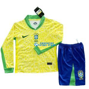 Brasil 2024/2025 Manga larga de la 1ª equipación Niños